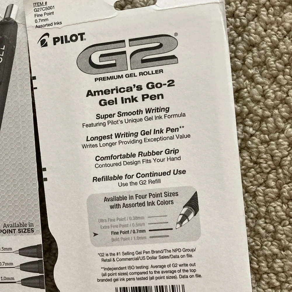 Sharpie and G-2 Pilot Gel Pens 9 Piece Set Black Luxury Multicolored NIB